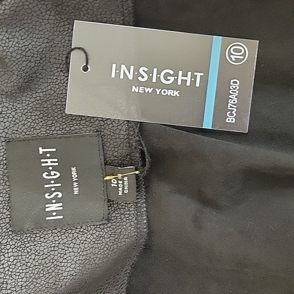 Insight New York Women's Black Waterfall Jacket Sz 10.  New With Tags - Picture 7 of 11